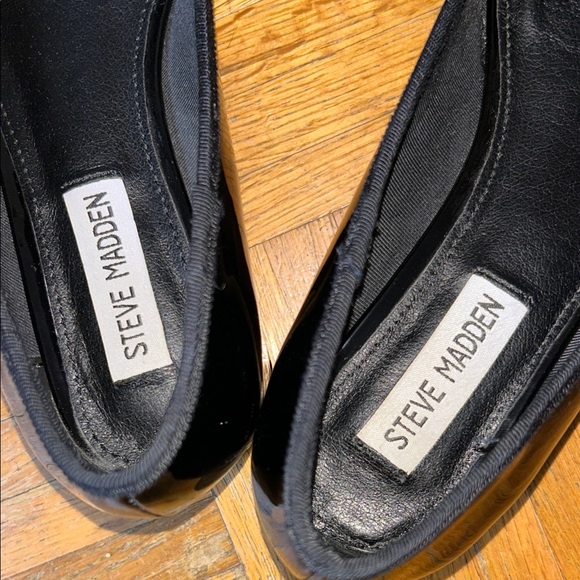 Steve Madden Glossy Black Flats with Bow size 7 - Picture 5 of 5